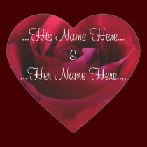 Red Rose Stickers Romantic Rose Wedding Stickers stickers