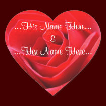 Red Rose Stickers Romantic Rose Wedding Stickers stickers