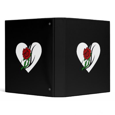 red rose tattoos. Red Rose Tattoo 3 Ring Binders