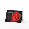 Red Rose Thank You cards by momentintime Red Rose Thank You cards