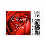 Red Rose, Thank You Postage Stamp