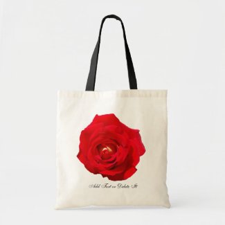 Red Rose tote bag