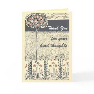 Red Rose Tree with Red Flowers Drawing Card card