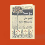 vintage, thank you, engraving, line drawing, red,