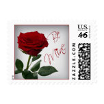 Red Rose Valentine Be Mine Postage