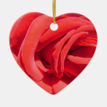 Red rose valentine ornament.