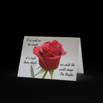 Red Rose Valentine-with Buddha quote cards