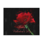 Red Rose Valentine's Day Art Postcard