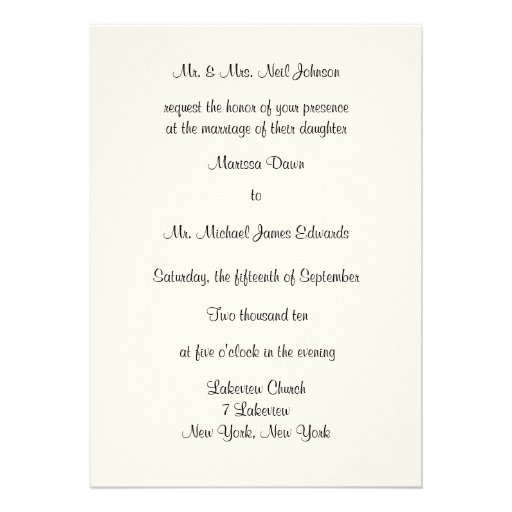 Red Rose Wedding Invitation