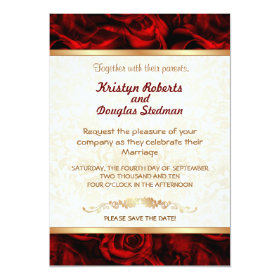 Red Rose - Wedding Invitation 5