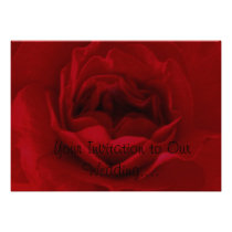 Red Rose Wedding Invitation invitations