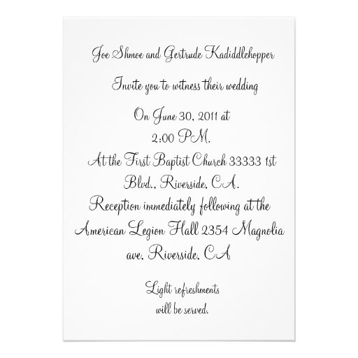 Red Rose Wedding Invitation