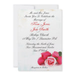 red rose wedding invitations