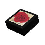 Red Rose Wedding Keepsake Box