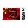 Red Rose Wedding Postage