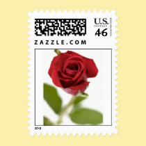 Red Rose Wedding Stamp