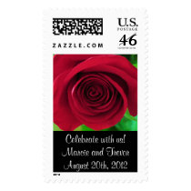 Red Rose Wedding Stamp