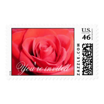 Red Rose You're invite Stamp - medium