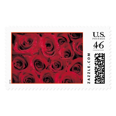 Red Roses (1) [CUSTOMIZE] Postage Stamp