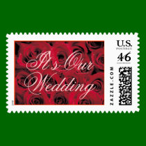 Red Roses (1), It's Our Wedding postage by bridalbydesign Red Roses (1), It's Our Wedding postage