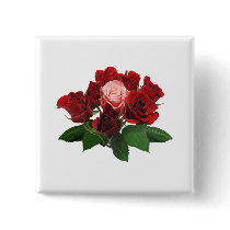 Red Roses and a Pink Rose buttons