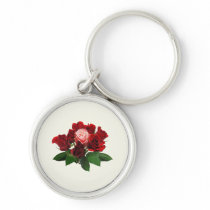Red Roses and a Pink Rose keychains