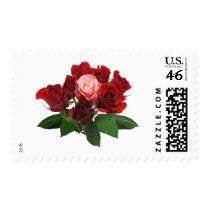Red Roses and a Pink Rose stamps