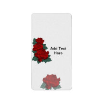 Red Roses Birthday Miniature Candy bar wrappers Custom Address Label