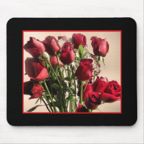 red roses boquet mousepad by mrsrnj red roses boquet mousepad