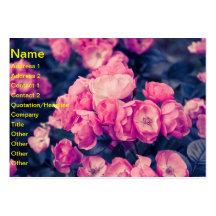 Red roses business card template