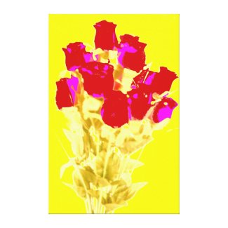 RED ROSES CANVAS wrappedcanvas