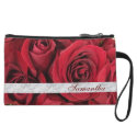 Red Roses Custom Clutch Wristlet Purses