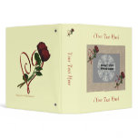 Red Roses Heart Photo Album Custom Avery Binder