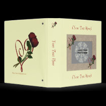 Red Roses Heart Photo Album Custom Avery Binder by SmilinEyesTreasures Red Roses Heart Photo Album Custom Avery Binder