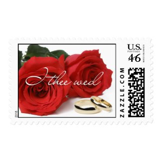 Red Roses | I thee wed stamp