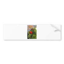 Red Roses In Castle Gardens bumper stickers by lifesphere Red Roses In Castle Gardens bumper stickers