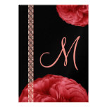 Red Roses & Lace Wedding Announcements