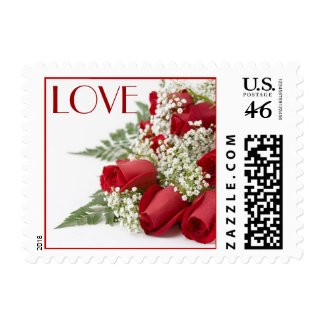 Red Roses Love Postage