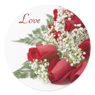 Red Roses Love Stickers sticker