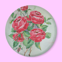 Red roses Magnet