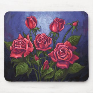 Red Roses Mouse Pad mousepad