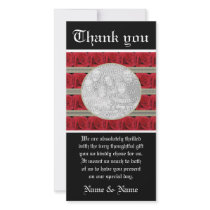 Red roses photo cards template - customizable