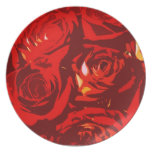 Red Roses Plates