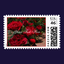 Red Roses Postage stamps