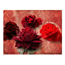 Red Roses Postcards