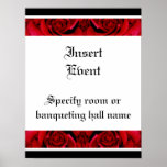 Red roses posters templates - customizable