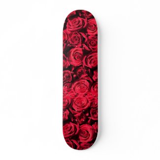 Red roses skateboard skateboard