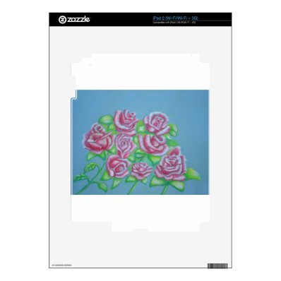 red roses skin for the iPad 2