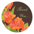 Red Roses Thank You Sticker sticker