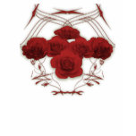 Red Roses & Tribal Pattern: Custom Shirt